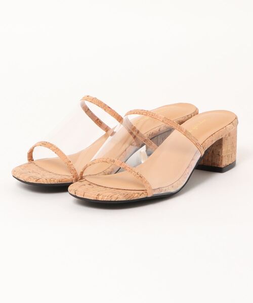 Green　Parks（グリーンパークス）の「・Una gardenia スクエアミュール＊（サンダル・レディース・ベージュ/パイソン/ホワイト/ナチュラル/ブラック・L/M）」の19枚目の写真