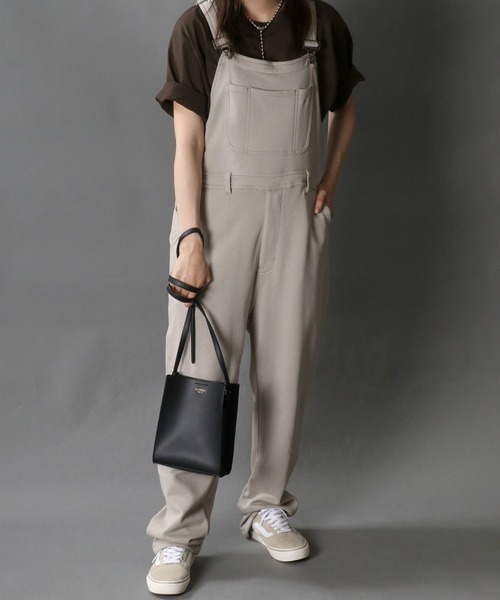 SITRY（シトリー）の「Sweat Overalls/スウェット オーバーオール（サロペット/オーバーオール・メンズ・ブラック/グレイッシュベージュ/インディゴブルー/オフホワイト・M/L）」の3枚目の写真