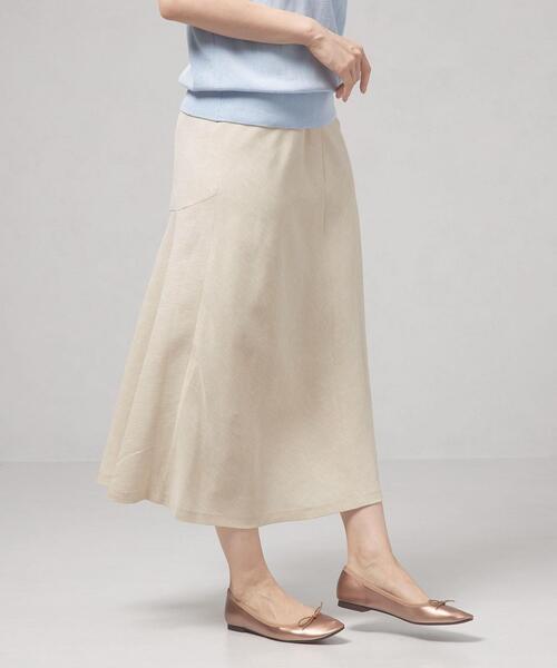 closet story（クローゼットストーリー）の「＜closet story＞□CSC バックキリカエ バイヤススカート -手洗い可能-（スカート・レディース・ライム/ナチュラル・FREE）」の2枚目の写真