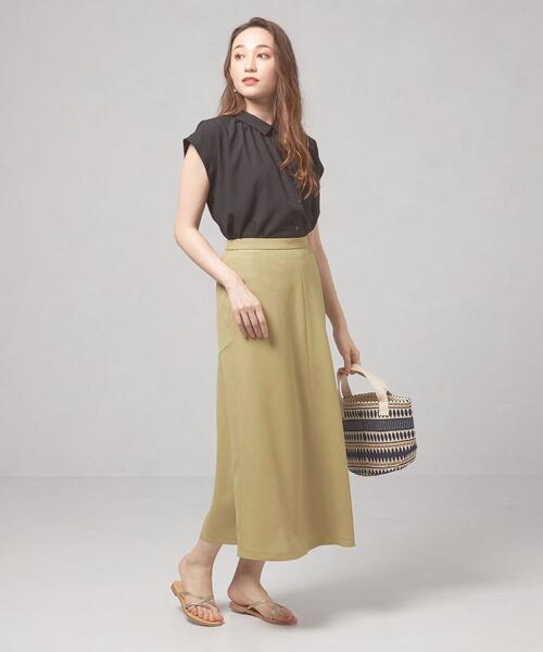 closet story（クローゼットストーリー）の「＜closet story＞□CSC バックキリカエ バイヤススカート -手洗い可能-（スカート・レディース・ライム/ナチュラル・FREE）」の11枚目の写真