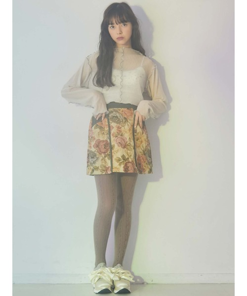 merry jenny（メリージェニー）の「グリッターエアリーメロウチュニック（チュニック・レディース・アイボリー/ピンク/ライトブルー/ダークネイビー・FREE）」の19枚目の写真