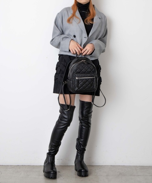 WEGO(ウィゴー)の「WEGO/ポケットミニリュック(バックパック/リュック・レディース・ブラック/ブラウン/その他1/オフホワイト・FREE)」の12枚目の写真