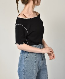 RETRO GIRL | メロウワッフル2WAYTee(Tシャツ/カットソー)
