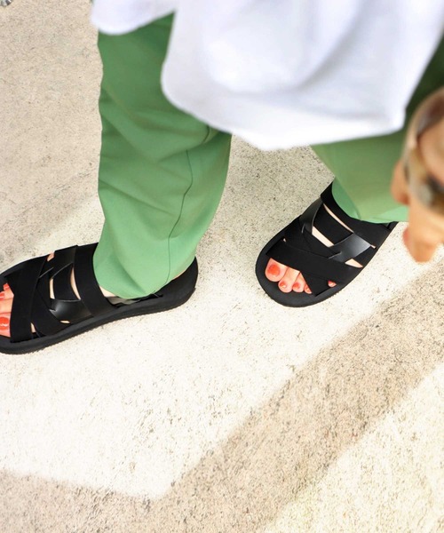 antiqua（アンティカ）の「「超軽量。」ゴムサンダル（サンダル・レディース・ブラック・LL/S/M/L）」の3枚目の写真