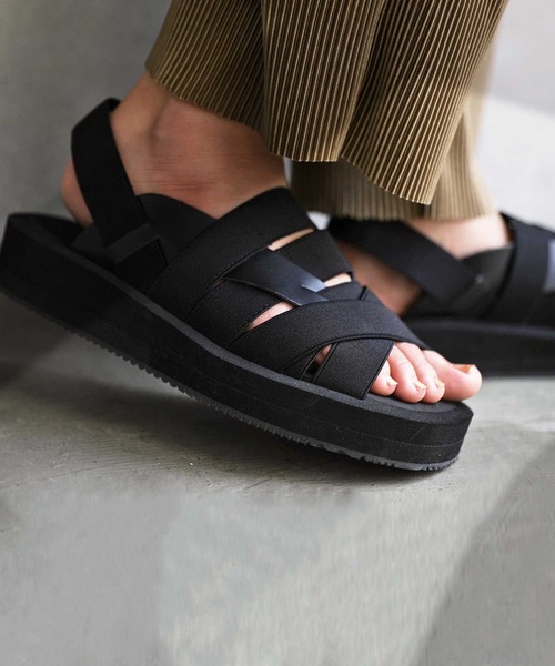 antiqua（アンティカ）の「「超軽量。」ゴムサンダル（サンダル・レディース・ブラック・LL/S/M/L）」の4枚目の写真