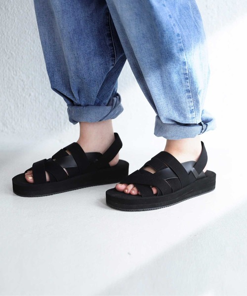 antiqua（アンティカ）の「「超軽量。」ゴムサンダル（サンダル・レディース・ブラック・LL/S/M/L）」の6枚目の写真