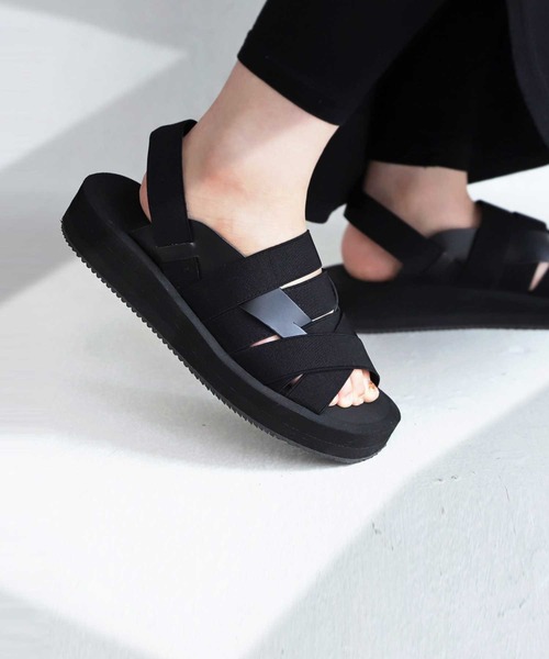 antiqua（アンティカ）の「「超軽量。」ゴムサンダル（サンダル・レディース・ブラック・LL/S/M/L）」の7枚目の写真