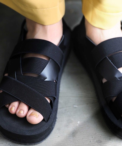 antiqua（アンティカ）の「「超軽量。」ゴムサンダル（サンダル・レディース・ブラック・LL/S/M/L）」の12枚目の写真