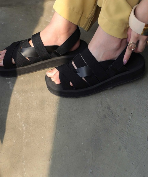 antiqua（アンティカ）の「「超軽量。」ゴムサンダル（サンダル・レディース・ブラック・LL/S/M/L）」の13枚目の写真