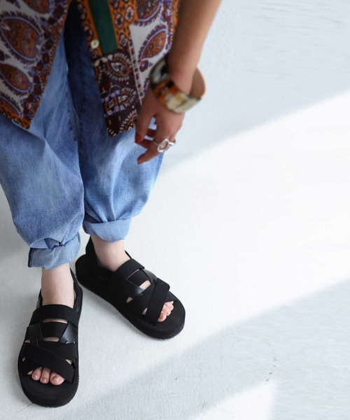 antiqua（アンティカ）の「「超軽量。」ゴムサンダル（サンダル・レディース・ブラック・LL/S/M/L）」の14枚目の写真