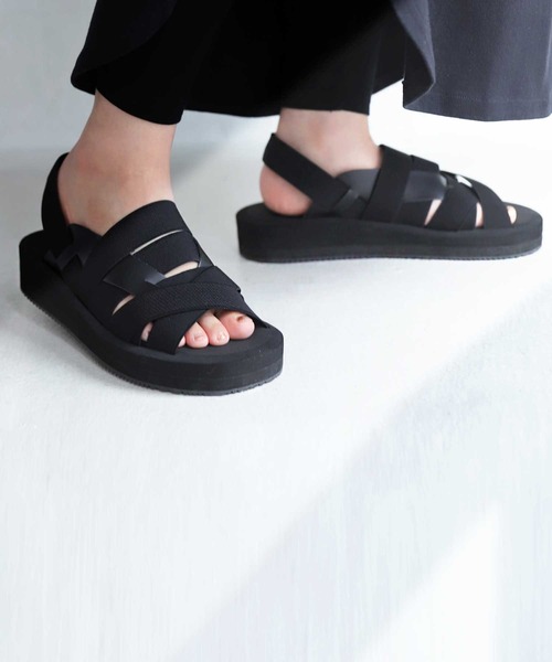 antiqua（アンティカ）の「「超軽量。」ゴムサンダル（サンダル・レディース・ブラック・LL/S/M/L）」の15枚目の写真