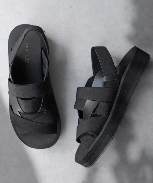 antiqua（アンティカ）の「「超軽量。」ゴムサンダル（サンダル・レディース・ブラック・LL/S/M/L）」の16枚目の写真
