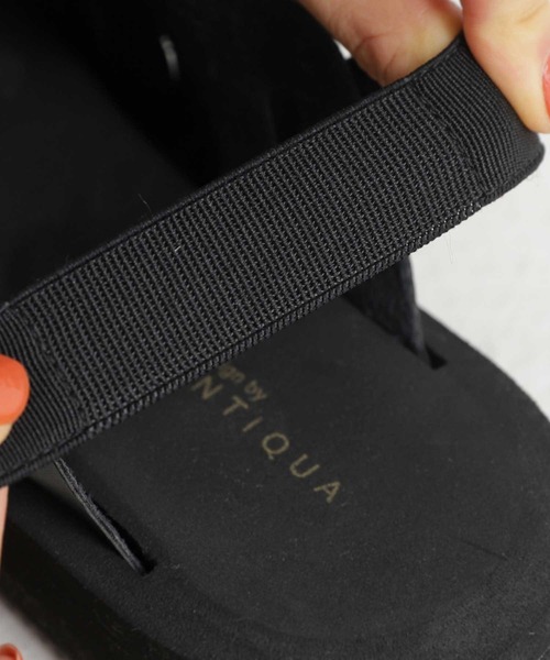 antiqua（アンティカ）の「「超軽量。」ゴムサンダル（サンダル・レディース・ブラック・LL/S/M/L）」の19枚目の写真