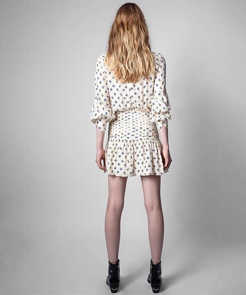 ZADIG&VOLTAIRE（ザディグ　エ　ヴォルテール）の「RAFALA LIGHT FLOWER DRESS（ワンピース・レディース・ホワイト系その他・XS/S/M）」の4枚目の写真