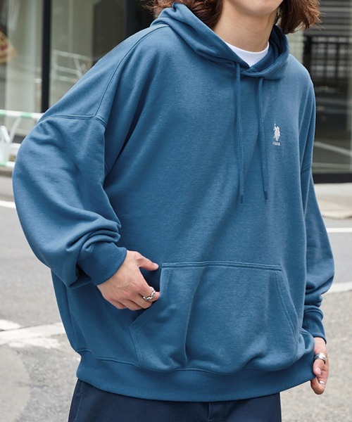 US polo assnスタジャン青mサイズ FREAK'S STORE｜別注 ワッペンロゴスタジャン【限定展開】 24AW