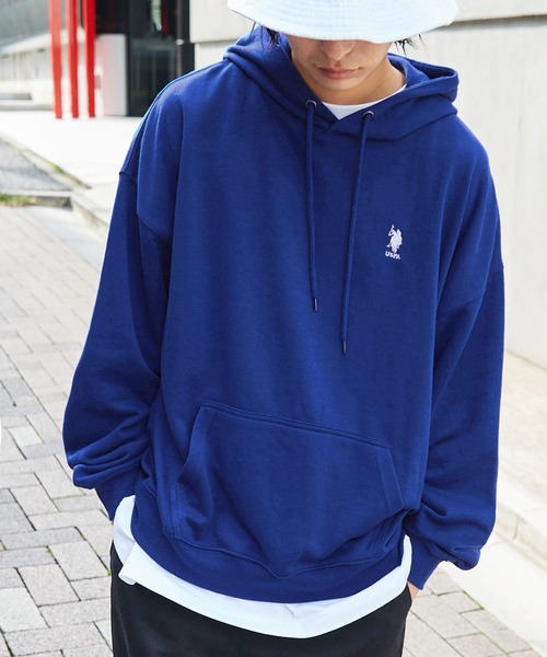 US polo assnスタジャン青mサイズ FREAK'S STORE｜別注 ワッペンロゴスタジャン【限定展開】 24AW