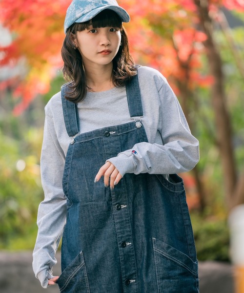 Champion(チャンピオン)の「【Champion Authentic T-SHIRTS】 レディース チャンピオン スーパーオーバーサイズ コットン L/S Tシャツ(Tシャツ/カットソー・レディース・ホワイト/グレー/ネイビー/ブラック/レッド/ブルー・S/M/L/XL)」の12枚目の写真