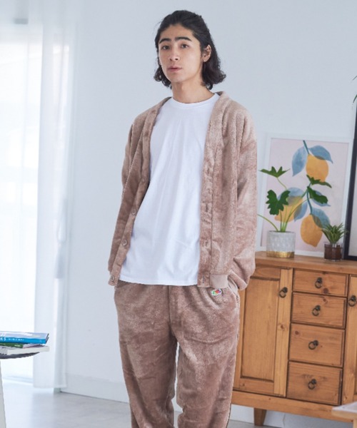 FRUIT OF THE LOOM】ボアルームウエア 上下セット（カーディガン