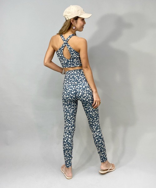 Ungrid（アングリッド）の「【ムラサキスポーツ別注】UNGRID/アングリッド 水陸両用 /小花柄フィットネスレギンス/セットアップ対応   61314（レギンス/スパッツ・レディース・グリーン/ホワイト・L/M）」の8枚目の写真