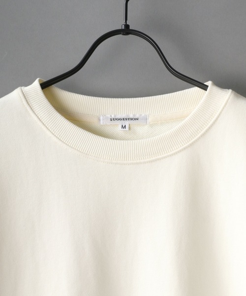SITRY（シトリー）の「wide silhouette sweat shirt/ワイドシルエット スウェット シャツ/トレーナー（スウェット・メンズ・チャコールグレー/オフホワイト/ネイビー/杢グレー/ブルーグレー/ブラック/グレイッシュベージュ/グリーン/ホワイト系その他/ベージュ系その他/ブラック系その他・M/L）」の17枚目の写真