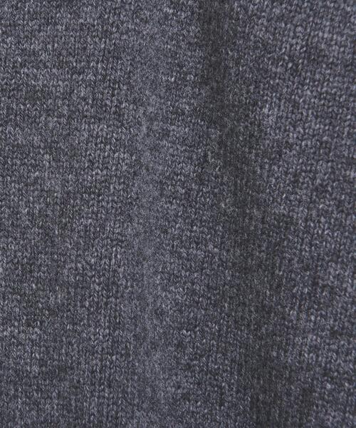 SLOANE（スローン）の「別注＜SLOANE（スローン）＞Vネック カーディガン †（カーディガン/ボレロ・レディース・オフホワイト/ダークグレー・FREE）」の4枚目の写真