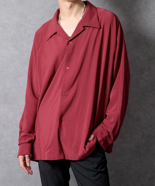 Adoon plain(アドーンプレーン)の「【Adoon plain】【1周年記念アイテム】長袖ドルマンシャツ(シャツ/ブラウス・メンズ・ホワイト/ブラック/ベージュ/ボルドー/ダークブルー・LARGE/MEDIUM)」の5枚目の写真