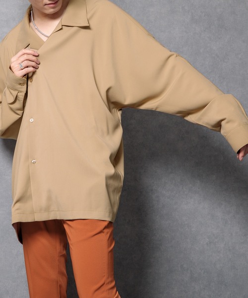 Adoon plain(アドーンプレーン)の「【Adoon plain】【1周年記念アイテム】長袖ドルマンシャツ(シャツ/ブラウス・メンズ・ホワイト/ブラック/ベージュ/ボルドー/ダークブルー・LARGE/MEDIUM)」の16枚目の写真