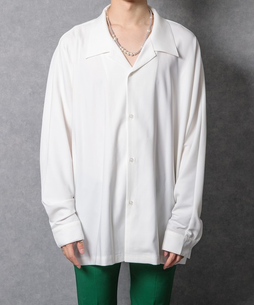 Adoon plain(アドーンプレーン)の「【Adoon plain】【1周年記念アイテム】長袖ドルマンシャツ(シャツ/ブラウス・メンズ・ホワイト/ブラック/ベージュ/ボルドー/ダークブルー・LARGE/MEDIUM)」の6枚目の写真