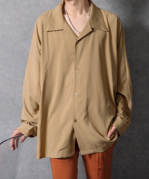 Adoon plain(アドーンプレーン)の「【Adoon plain】【1周年記念アイテム】長袖ドルマンシャツ(シャツ/ブラウス・メンズ・ホワイト/ブラック/ベージュ/ボルドー/ダークブルー・LARGE/MEDIUM)」の7枚目の写真