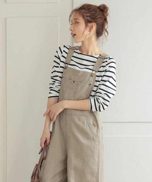 KOBE LETTUCE（コウベレタス）の「ワイドシルエットオーバーオール（サロペット/オーバーオール・レディース・ブルー/ブラック/ベージュ・FREE）」の9枚目の写真