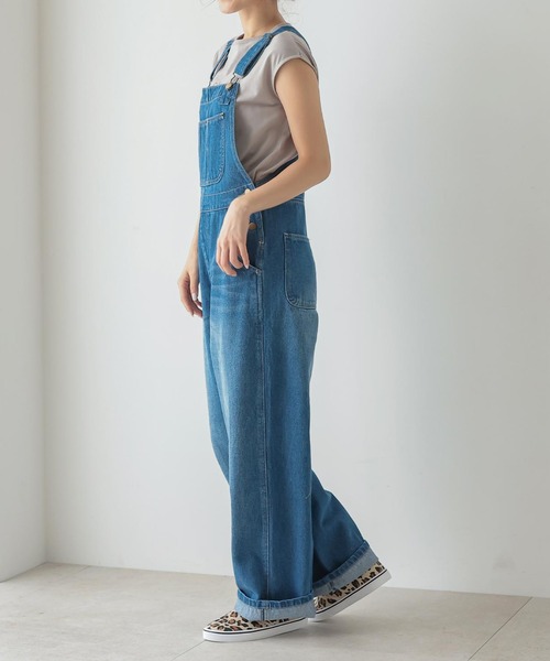 KOBE LETTUCE（コウベレタス）の「ワイドシルエットオーバーオール（サロペット/オーバーオール・レディース・ブルー/ブラック/ベージュ・FREE）」の18枚目の写真