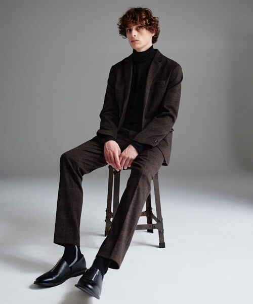 tk.TAKEO KIKUCHI(ティーケータケオキクチ)の「◆コットンウール360度ストレッチジャケット(セットアップ対応)(スーツジャケット・メンズ・ダークブラウン系1/ネイビー系9/チャコールグレー・02/01/04/03)」の21枚目の写真