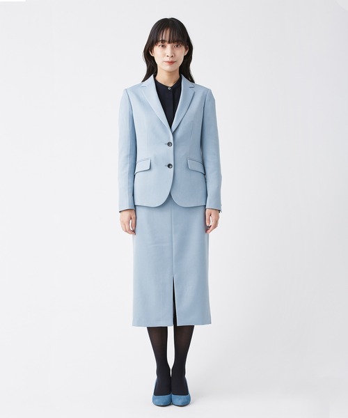 KASHIYAMA（カシヤマ）の「＜ウォッシャブル＞ウールライクポーリーツイルロングタイトスカート（スカート・レディース・ブラウン/ライトブルー/ピンクベージュ/グレー/モカ・マルチサイズ）」の11枚目の写真