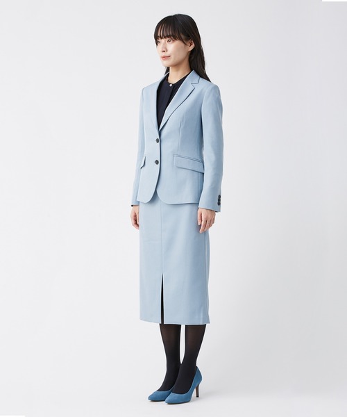 KASHIYAMA（カシヤマ）の「＜ウォッシャブル＞ウールライクポーリーツイルロングタイトスカート（スカート・レディース・ブラウン/ライトブルー/ピンクベージュ/グレー/モカ・マルチサイズ）」の12枚目の写真