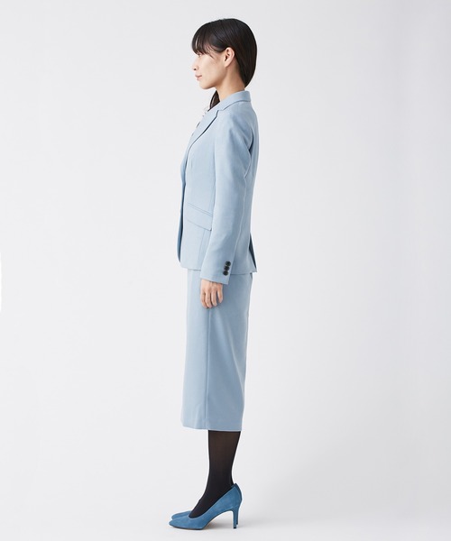 KASHIYAMA（カシヤマ）の「＜ウォッシャブル＞ウールライクポーリーツイルロングタイトスカート（スカート・レディース・ブラウン/ライトブルー/ピンクベージュ/グレー/モカ・マルチサイズ）」の13枚目の写真