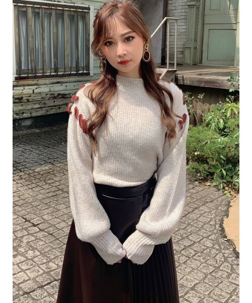 RESEXXY（リゼクシー）の「レザープリーツ切替スカート（スカート・レディース・ブラック/ブラウン/アイボリー・FREE）」の8枚目の写真