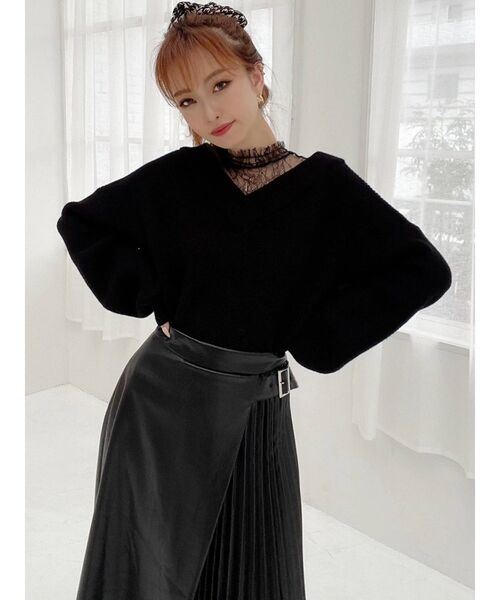 RESEXXY（リゼクシー）の「レザープリーツ切替スカート（スカート・レディース・ブラック/ブラウン/アイボリー・FREE）」の15枚目の写真