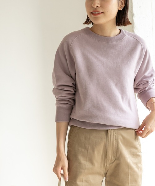 FORK&SPOON(フォークアンドスプーン)の「FORK&SPOON ミーナクルーネックスウェット(スウェット・レディース・パープル系その他/ネイビー/ホワイト系その他・ONE)」の3枚目の写真