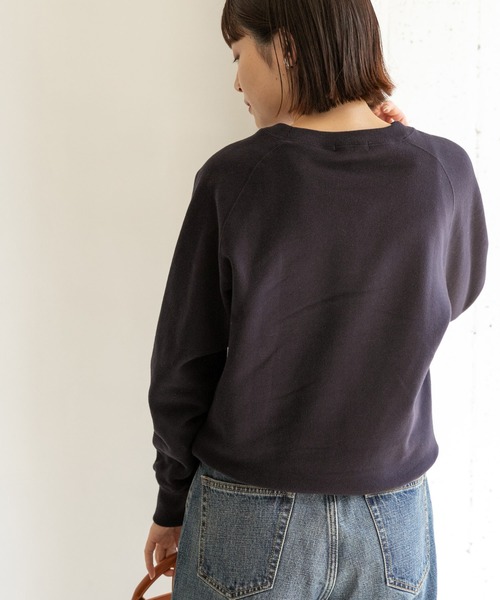 FORK&SPOON(フォークアンドスプーン)の「FORK&SPOON ミーナクルーネックスウェット(スウェット・レディース・パープル系その他/ネイビー/ホワイト系その他・ONE)」の5枚目の写真