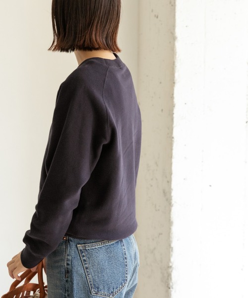FORK&SPOON(フォークアンドスプーン)の「FORK&SPOON ミーナクルーネックスウェット(スウェット・レディース・パープル系その他/ネイビー/ホワイト系その他・ONE)」の6枚目の写真