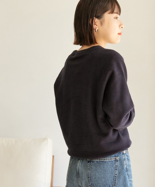 FORK&SPOON(フォークアンドスプーン)の「FORK&SPOON ミーナクルーネックスウェット(スウェット・レディース・パープル系その他/ネイビー/ホワイト系その他・ONE)」の7枚目の写真