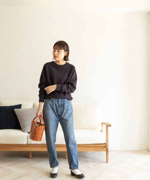 FORK&SPOON(フォークアンドスプーン)の「FORK&SPOON ミーナクルーネックスウェット(スウェット・レディース・パープル系その他/ネイビー/ホワイト系その他・ONE)」の11枚目の写真