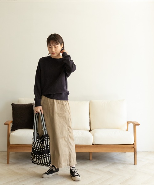 FORK&SPOON(フォークアンドスプーン)の「FORK&SPOON ミーナクルーネックスウェット(スウェット・レディース・パープル系その他/ネイビー/ホワイト系その他・ONE)」の16枚目の写真