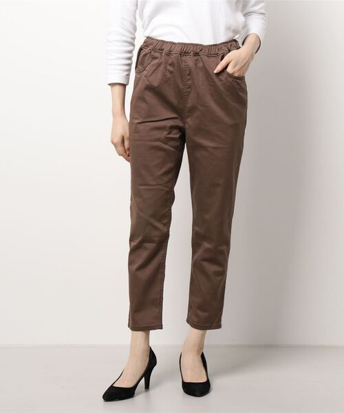 Samansa Mos2 blue（サマンサモスモスブルー）の「ストレッチレイヤードパンツ（その他パンツ・レディース・ブラック/ブラウン/グレー・MEDIUM/LARGE）」の6枚目の写真