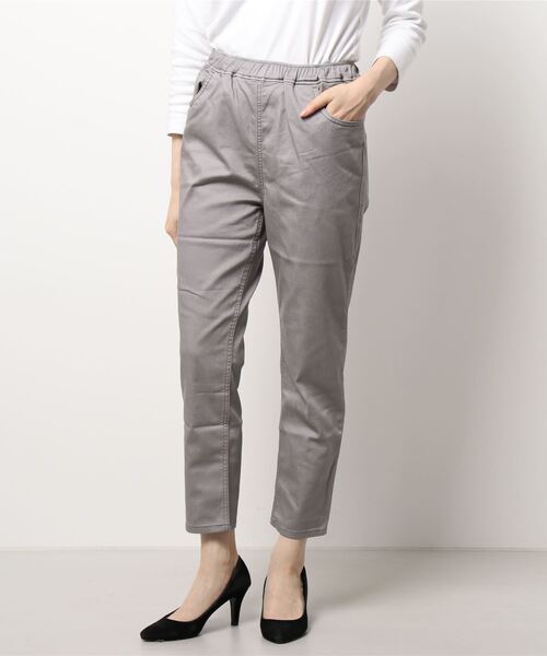 Samansa Mos2 blue（サマンサモスモスブルー）の「ストレッチレイヤードパンツ（その他パンツ・レディース・ブラック/ブラウン/グレー・MEDIUM/LARGE）」の7枚目の写真