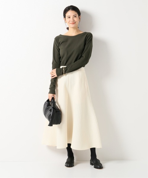 IENA（イエナ）の「ドライインレーバックデザインプルオーバー◆（Tシャツ/カットソー・レディース・ネイビー/ブラウン/カーキ・FREE）」の14枚目の写真