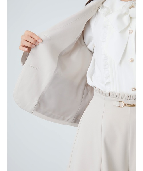 Ank Rouge（アンクルージュ）の「ショート丈シングルテーラードジャケット（テーラードジャケット・レディース・ベージュ/モカ/A・M）」の14枚目の写真