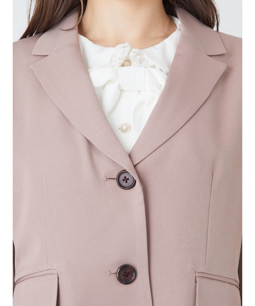 Ank Rouge（アンクルージュ）の「ショート丈シングルテーラードジャケット（テーラードジャケット・レディース・ベージュ/モカ/A・M）」の8枚目の写真