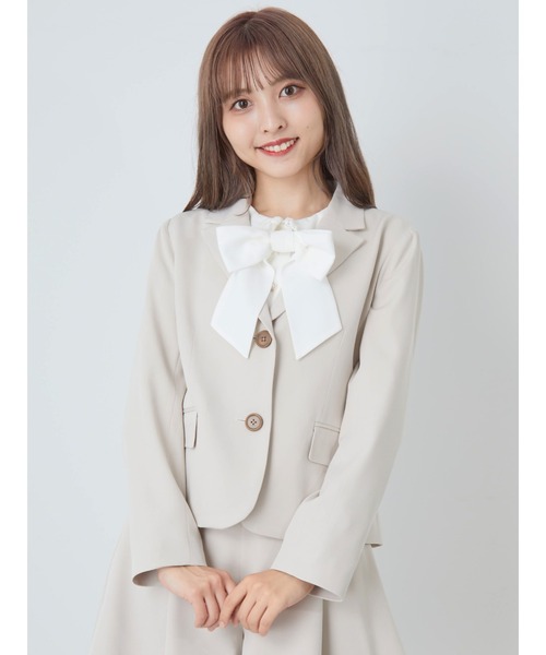 Ank Rouge（アンクルージュ）の「ショート丈シングルテーラードジャケット（テーラードジャケット・レディース・ベージュ/モカ/A・M）」の17枚目の写真