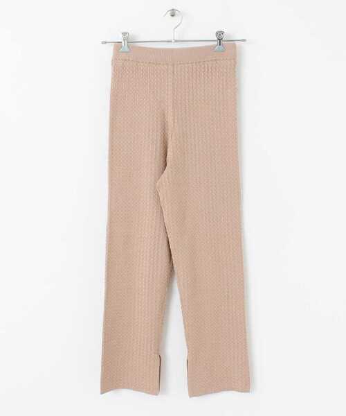 UR Lab.（アーバンリサーチラボ）の「ケーブルニットパンツ（その他パンツ・レディース・チャコールグレー/ベージュ・FREE）」の11枚目の写真